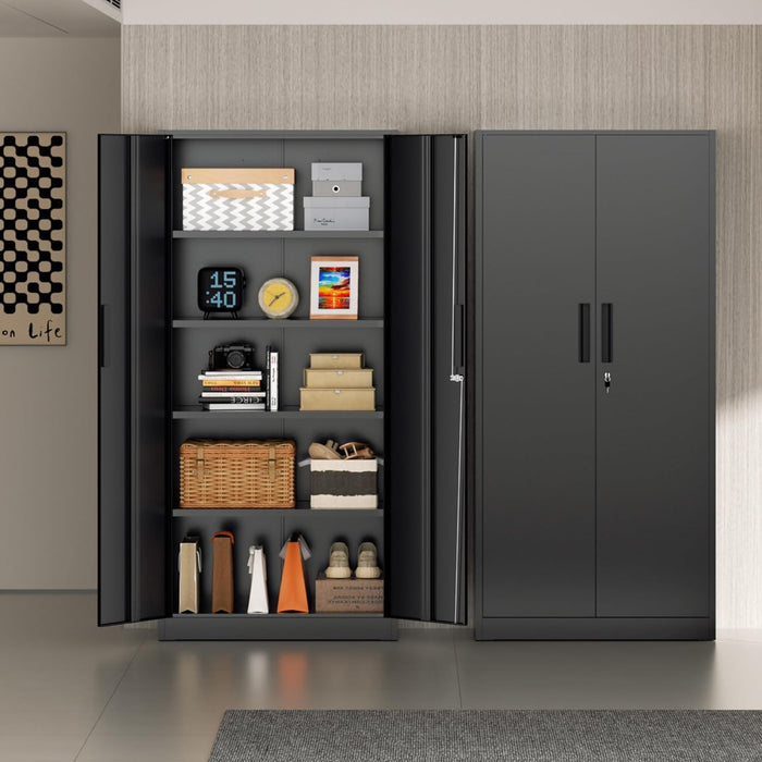 72 Inches HeavyDuty Metal Storage Lockable Cabinet
