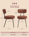 Boucle Dining Chairs Set of 4, Upholstered Kitchen Chairs