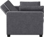 Ainsley Loveseat with Pull Out Sleeper Microfiber Charcoal Full