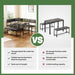 Kitchen Breakfast Nook Table Set with Soft Seat, Corner Dining Table Set for 4-6 People, Dining Room Sets for 4, Space Saving Kitchen Booth Seating with Table for Small Space, Deep Grey