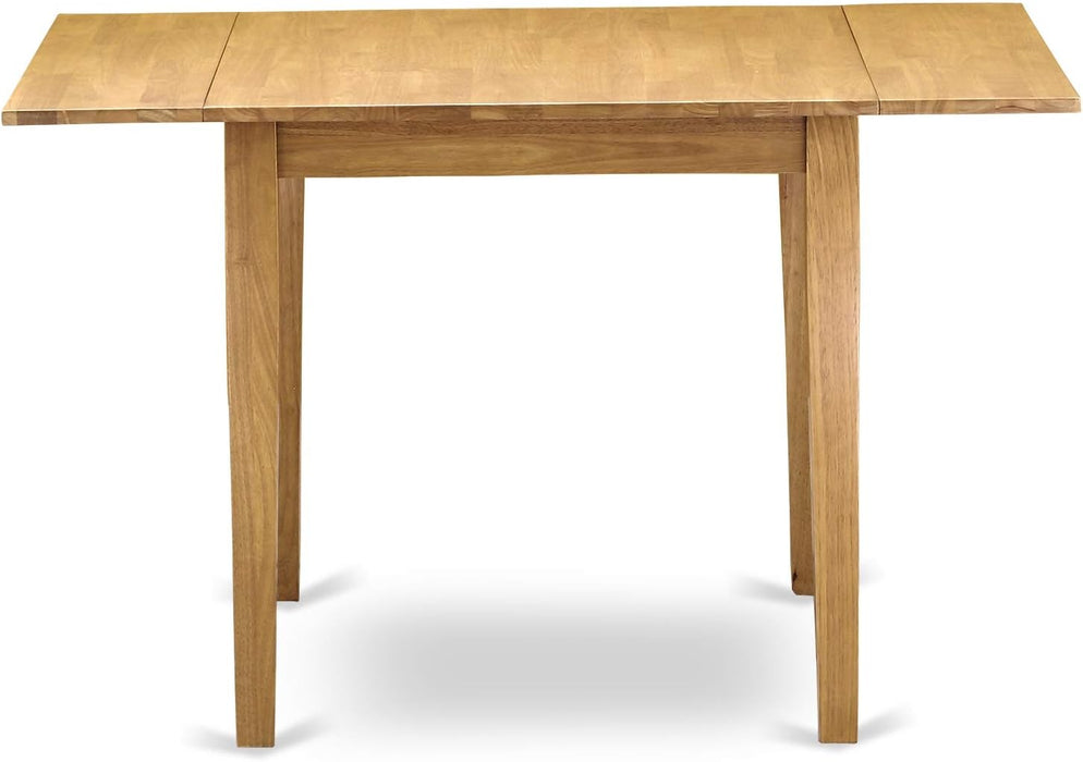 NDT-OAK-T Norden Dining Table - a Rectangle Wooden Table Top with Dropleaf & Stylish Legs, 30X48 Inch, Oak