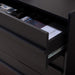 Furniture - Mishi 3-Drawer Chest - Black Wood-Look Dresser with Storage, Modern Bedroom & Guest Room Storage Cabinet, 32" W X 18.3" D X 31.5" H (CHS3101B)