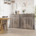 Sideboard Buffet with Storage, Modern Kitchen Storage Cabinet with 1 Drawer and 2 Doors, Wood Coffee Bar Buffet Table for Kitchen, Dining Room, Ash Grey