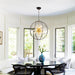Modern Black and Gold Sputnik Chandelier for Living Room | D22" 10-Light Globe Chandelier round Hanging Chandelier for Foyer Entryway Stairway Kitchen Island