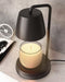 Candle Warmer Lamp with Timer and Dimmer - Electric Candle Lamp Warmer for Jar Candles - Ideal Home Decor Gift for Women, Daughter, and Mom - Includes 2 Bulbs (Black)