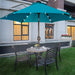 7.5 Ft Solar Umbrella, 18 LED Lighted Patio Umbrella, Table Market Umbrella