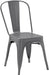 Metal Dining Chairs, Dark Grey, 1 Count (Pack of 4)