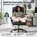 Ergonomic Office Chair, Comfy High Back PU Leather Desk Chair