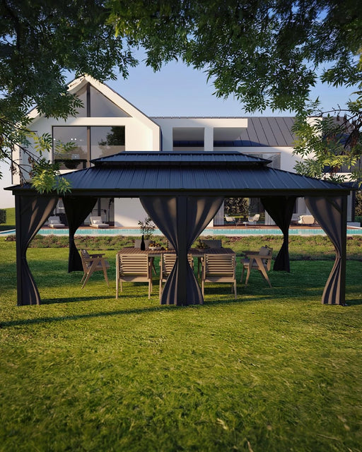 Twelve By Twenty Hardtop Gazebo Weatherproof Roofing