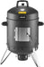 Charcoal Smoker, 16" Vertical Charcoal BBQ Grill, Coated Steel Barbecue Smoker with 2 Grilling Grates, Thermometer, Air Vents & Removable Ash Tray, Ideal for Backyard Patio Parties Cooking