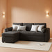 Gray Sectional Sleeper Sofa with Storage Chaise