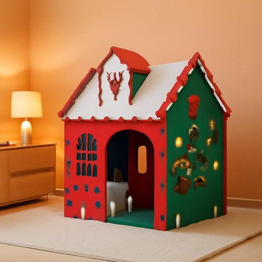 EVA Foam Kids Playhouse, Lightweight Sturdy Puzzle Play Tent for Boys & Girls Ages 3–6, White Roof