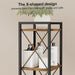 Rustic Brown IndustrialGrade Narrow Six Tier Bookcase