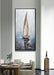 Art,24X48 Inch Modern Abstract Hand Painted Frame Oil Paintings Sailing Boat on the Sea Acrylic Canvas Hanging Painting Living Room Bedroom Wall Art Home Decoration