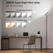 36W LED Floor Lamp, Modern Stepless Dimmable Torchiere Standing Lamps