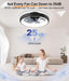 【Upgraded】 Ultra Low Profile Ceiling Fans with Lights and Remote Ultra Quiet 25 Db, 21" Modern Flush Mount Ceiling Fan LED Ceiling Fan Fandelier Ceiling Fan