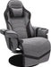 900 Gaming Recliner - Video Games Console Recliner Chair, Computer Recliner, Adjustable Leg Rest and Recline, Recliner with Cupholder, Reclining Gaming Chair with Footrest - Gray Fabric