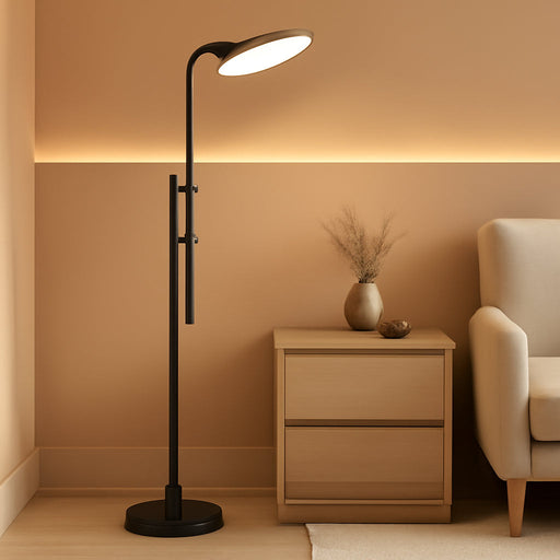 32W/3000LM Floor Lamps, Super Bright LED Standing Lamp with Remote Control, Adjustable Tall Lamp with 350°Rotating Head, Modern Dimmable Torchiere Corner Lamp for Living Room, Bedroom, Office