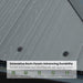 12x12 Feet Grey Hardtop GazeboSystem Weatherproof Roof
