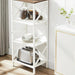 Narrow FourTier BookshelfUnit With Robust MetalFrame