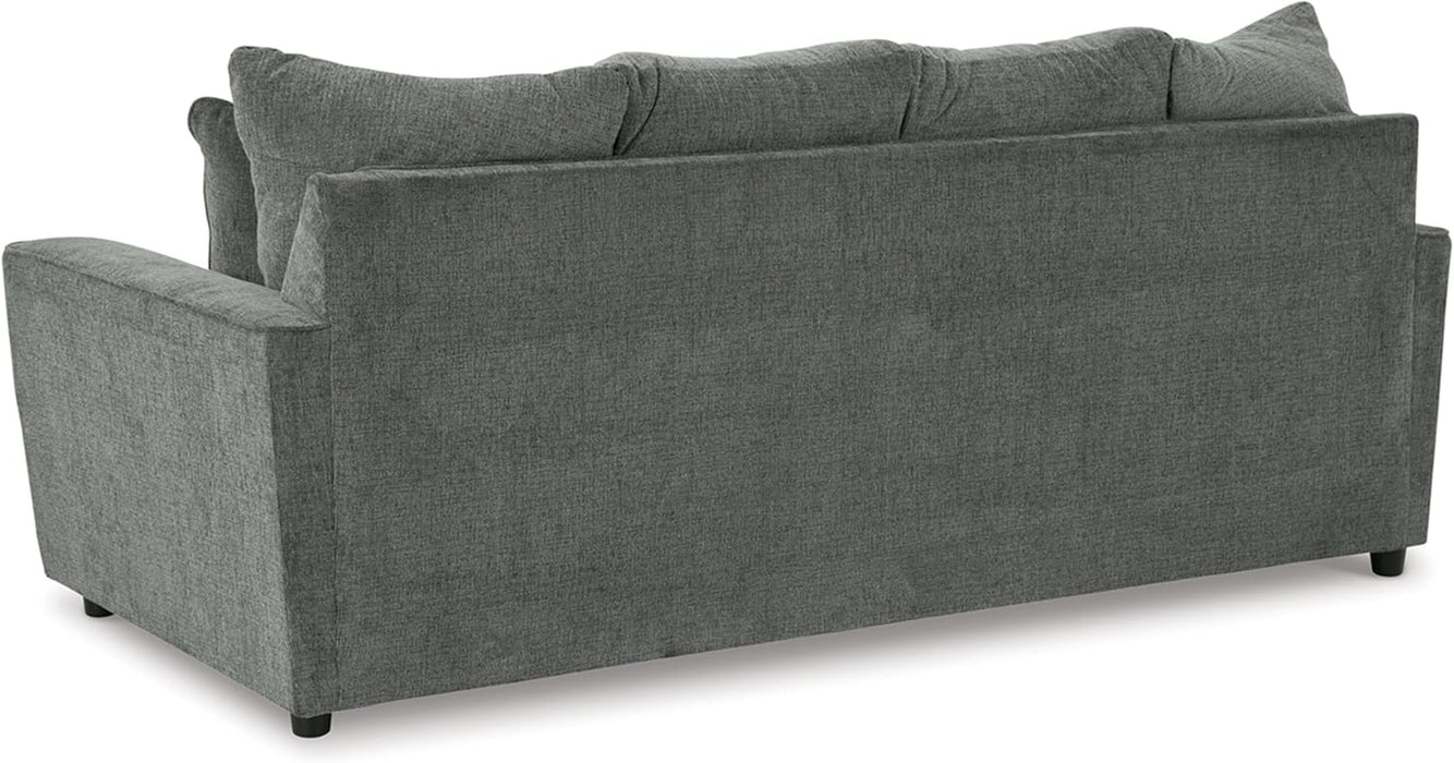 Stairatt Casual Sofa with Flared Arms, Gray