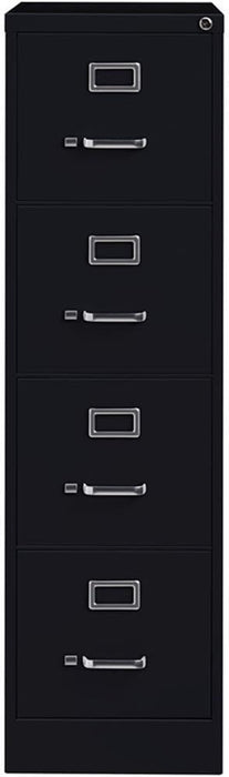 Hirsh 15" W 4 Drawer Vertical File Cabinet, Black, Letter 16699-1 Each