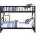 XL Twin/Queen Bunk Bed with Drawers, Espresso