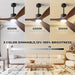 60-Inch Contemporary Dimmable Outdoor Smart Ceiling Fan