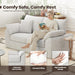 Beige TwoSeater Sofa For Compact Modern LivingRoom