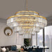 31-Inch Matte Elegant Gold Chandelier Pendant Lighting
