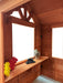 Outdoor Wooden Kids Playhouse With Flowerpot Holder