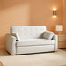 Queen Size Convertible Sleeper Sofa Oyster Upholstery