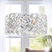 Chrome Crystal Chandelier Ceiling Mount Fixture Light