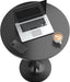 Bistro Pub Table round Bar Height Cocktail Table Metal Base MDF Top Obsidian 23.8-Inch Top, 39.5-Inch Height (1, Black-1)