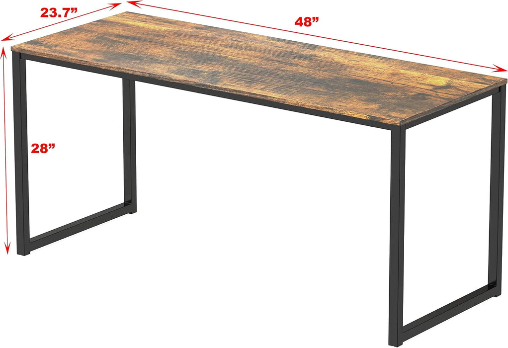 Mission 48-Inch Home Office Computer Desk, Rustic Brown
