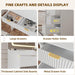 FortyThreePointThreeInch White Vanity Desk With LED Mirror