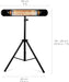 Infrared Electric Patio Heater - Indoor/Outdoor Heater - Portable Wall/Garage Heater - 1500W - Use with Stand - Mount to Ceiling/Wall)