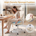 Ergonomic Office Chair, High Back Home Office Chair with 4D Adjustable Headrest & Lumbar Support, 330Lbs Capacity Mesh Desk Chair with Flip-Up Arms, Comfortable Computer Chair, Beige