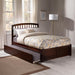, Richmond Full Platform Bed with Footboard & Full Trundle, Walnut