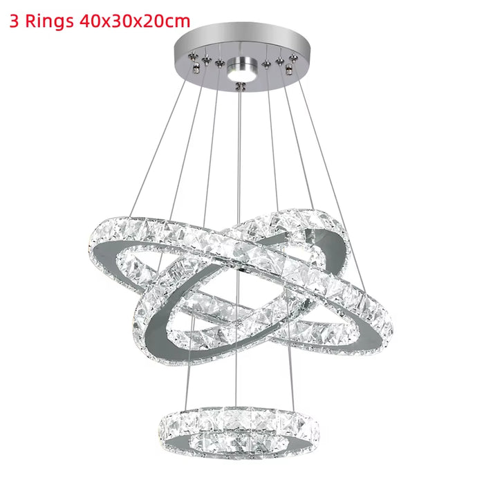 Crystal Chandeliers Luminaria Nordic Pendant Lamp Decorative Led Ceiling Lamps Hanging Light Fixture for Dining Room Bedroom