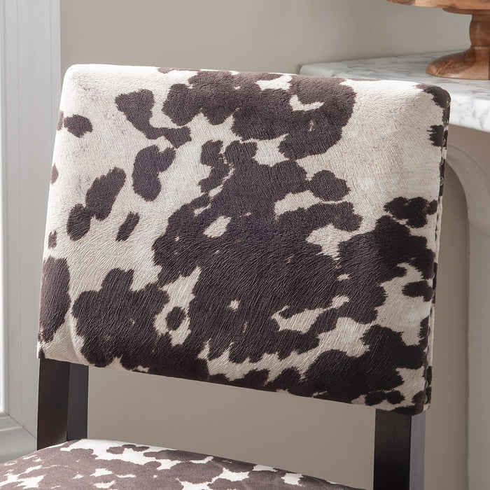 Udder Madness Corey Bar Stool, 19"W X 22.5"D X 44.75"H, Brown