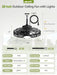 20" Outdoor Ceiling Fan with Lights, IP65 Waterproof Gazebo Fan, Plug-In Outdoor Hanging Fan Remote&App Control, 6 Speeds, 3CCT Dimmable, Caged Ceiling Fan for Gazebo, Patios, Porch,Pergola