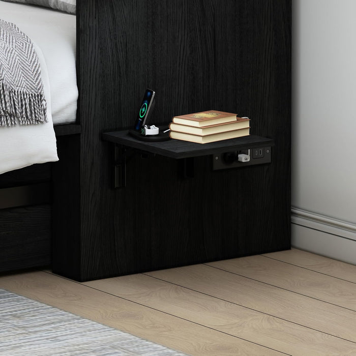 Queen Size Murphy Bed With IntegratedChargingStation