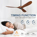 Precision Engineered Solid Wood Ceiling Fan Walnut