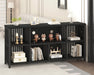 Black 63 Inch Multifunctional Industrial Bookshelf Storage