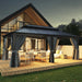 12x20 Hardtop Galvanized Steel Gazebo With Curtains