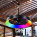 Indoor & Outdoor Ceiling Fans for Patios with Rgb Light,3-Way Installation