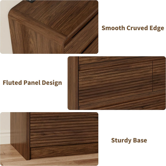 8 Drawer Dresser for Bedroom, 55"Chest of Drawer with Power Outlet