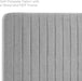 Channel Tufted Fabric King/California King Headboard - Light Gray
