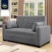 Ainsley Loveseat with Pull Out Sleeper Microfiber Charcoal Full